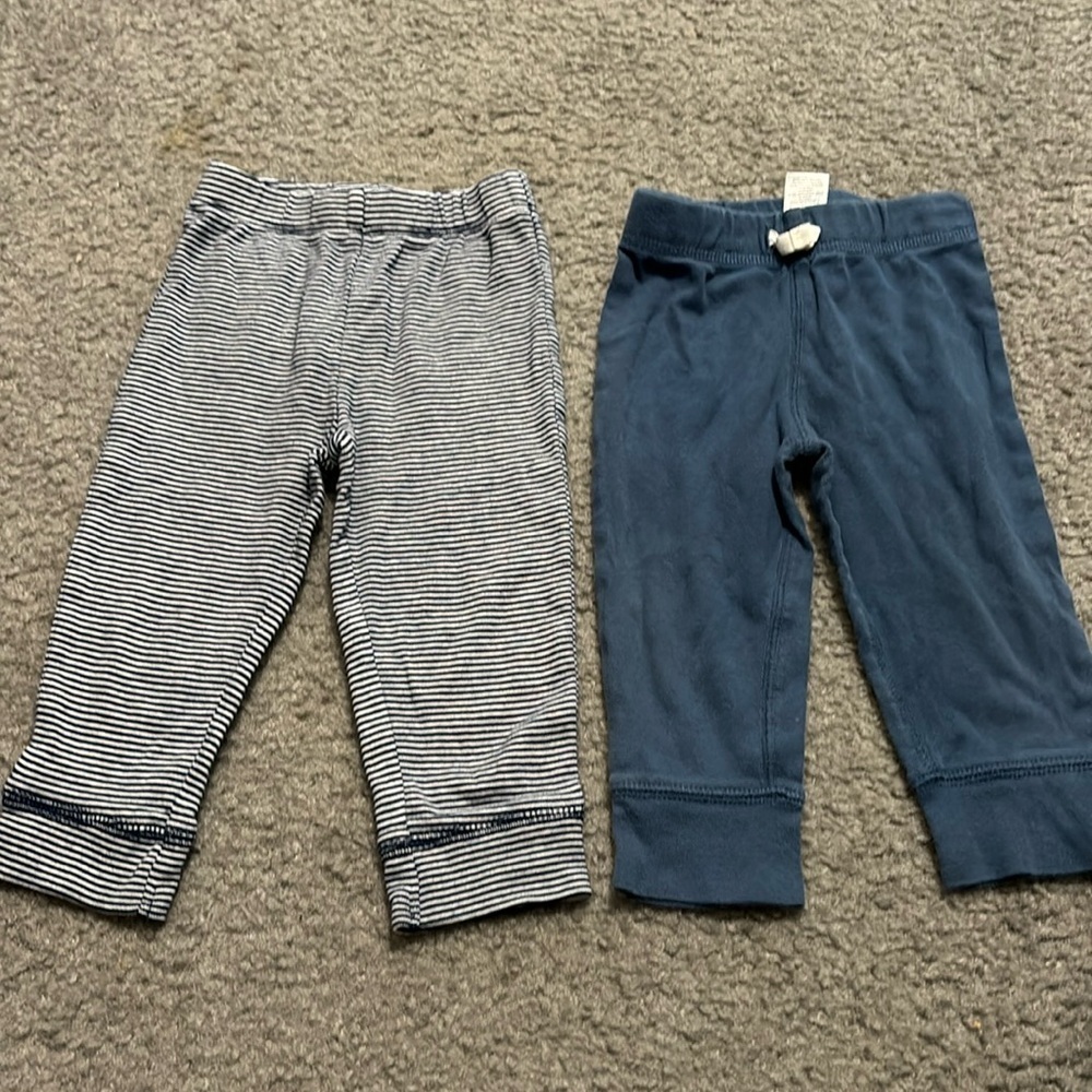 Two Carters baby boy pants size 12 months